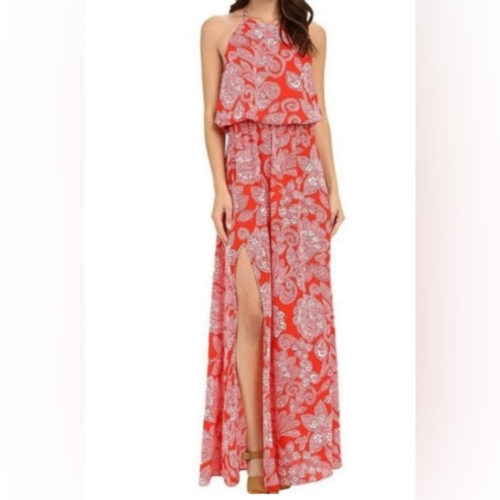 Show Me Your MuMu red Heather halter
Aquarius maxi dress size medium